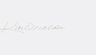 Karl Malden autograph
