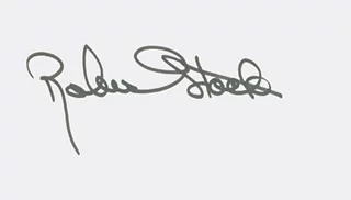 Robert Stack autograph