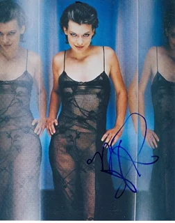 Milla Jovovich autograph