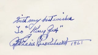 Eddie Rickenbacker autograph