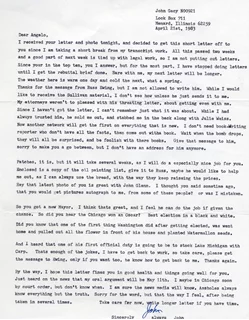 John Wayne Gacy autograph