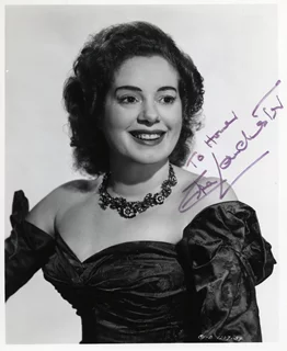Elsa Lanchester autograph