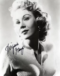Virginia Mayo autograph