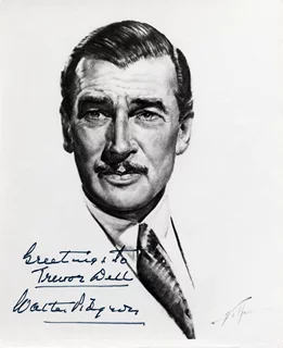 Walter Pidgeon autograph