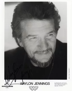 Waylon Jennings autograph