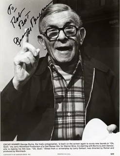 George Burns autograph