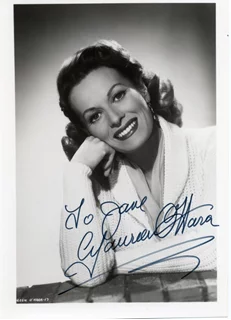 Maureen O'Hara autograph