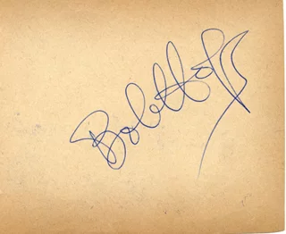 Bob Hope autograph