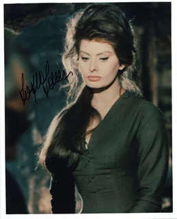Sophia Loren autograph