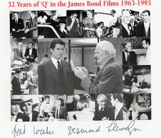 Desmond Llewelyn autograph