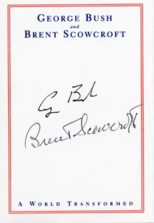 George Bush autograph