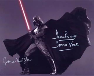 Darth Vader autograph