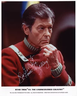Deforest Kelley autograph