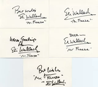 Eli Wallach autograph