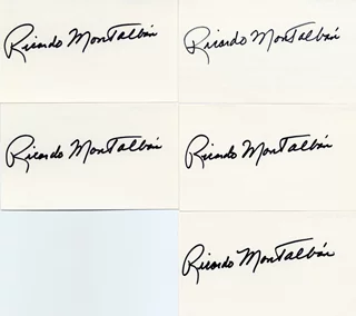 Ricardo Montalban autograph