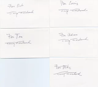 Nancy Marchand autograph