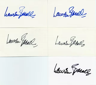 Lauren Bacall autograph