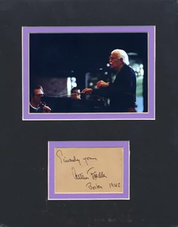 Arthur Fiedler autograph