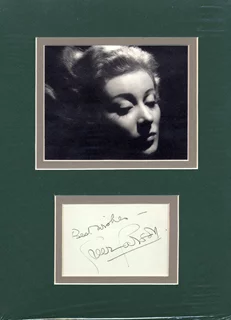 Greer Garson autograph