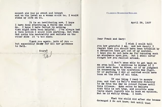 Clarence 'Bud' Buddington Kelland autograph