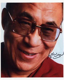 Dalai Lama autograph