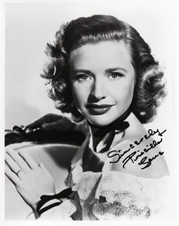 Priscilla Lane autograph