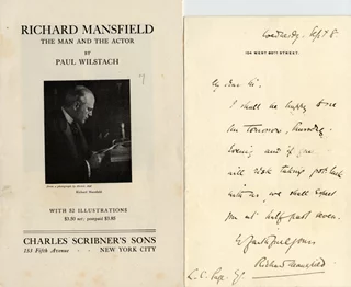 Richard Mansfield autograph