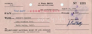 J. Paul Getty autograph