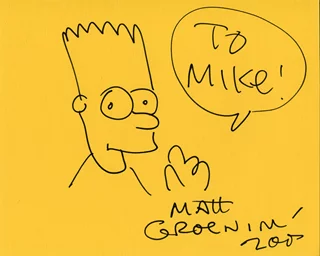 Matt Groenig autograph