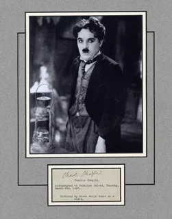 Charlie Chaplin autograph