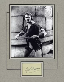 Errol Flynn autograph