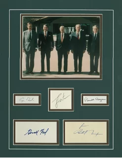 Five Presidents autograph