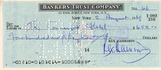 Rex Harrison autograph