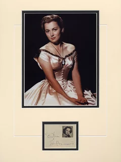 Olivia DeHavilland autograph