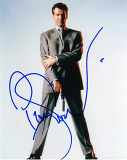 Pierce Brosnan autograph