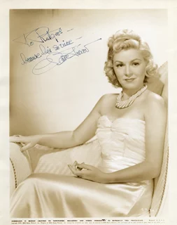 Claire Trevor autograph