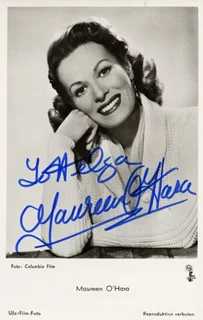 Maureen O'Hara autograph