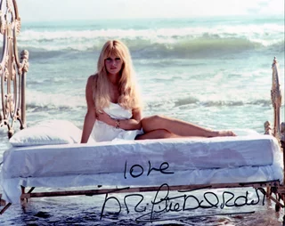 Brigitte Bardot autograph