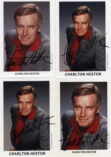 Charlton Heston autograph