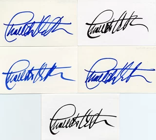Charlton Heston autograph