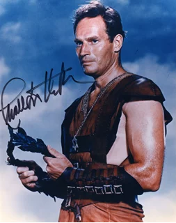 Charlton Heston autograph