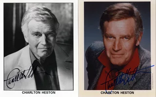 Charlton Heston autograph