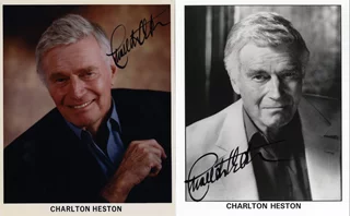 Charlton Heston autograph