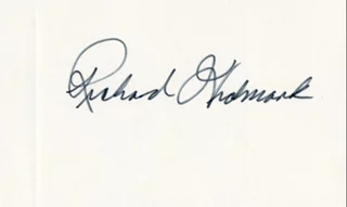 Richard Widmark autograph