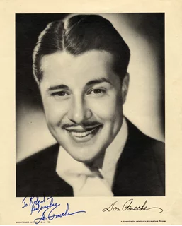 Don Ameche autograph