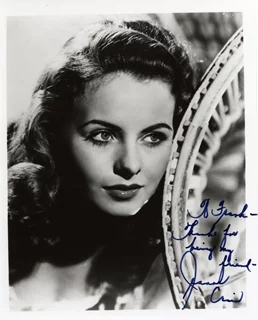Jeanne Crain autograph