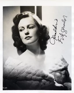 Geraldine Fitzgerald autograph