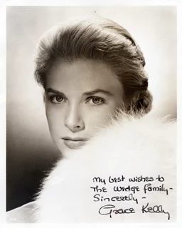 Grace Kelly autograph
