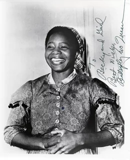 Butterfly McQueen autograph