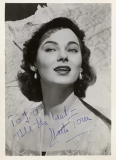 Marta Toren autograph